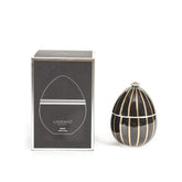 Ladenac Bois De Roussie Candle Black Gold Stripes in Ceramic